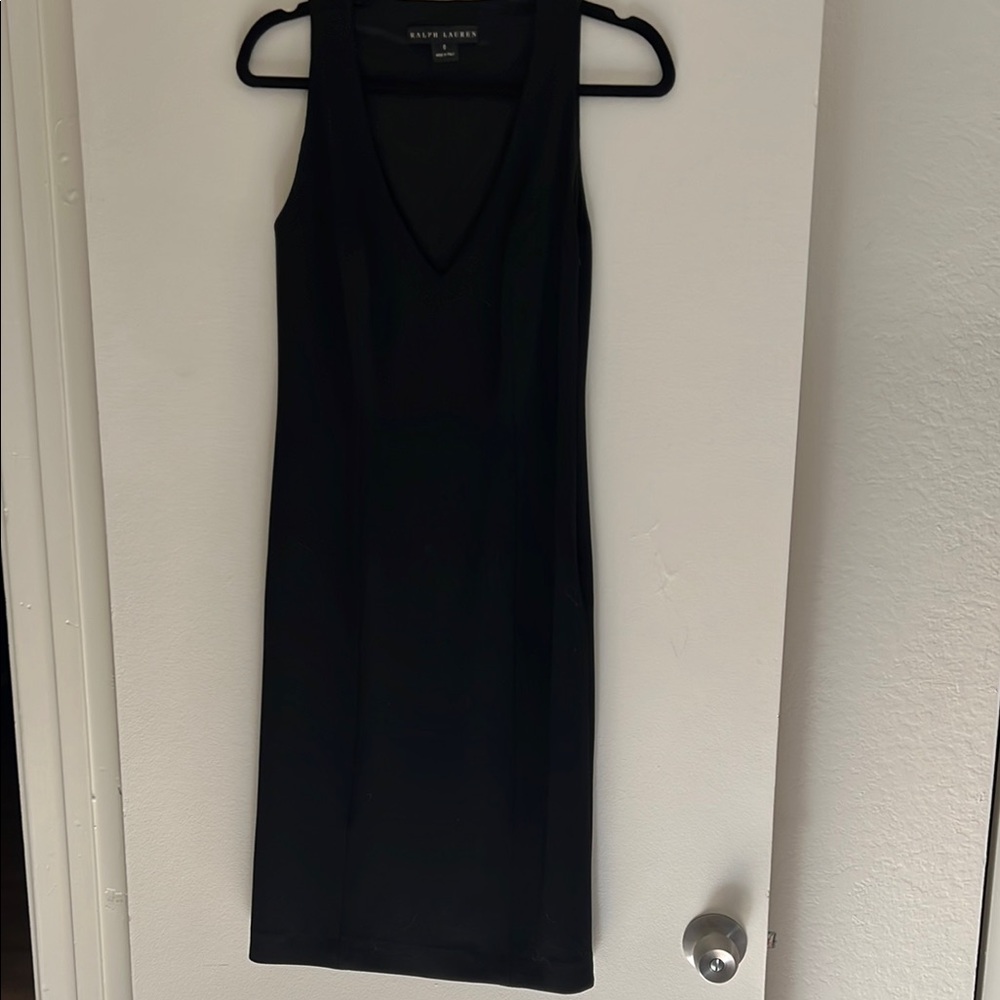 Ralph Lauren Black Label, Black Wool Sleeveless Dress